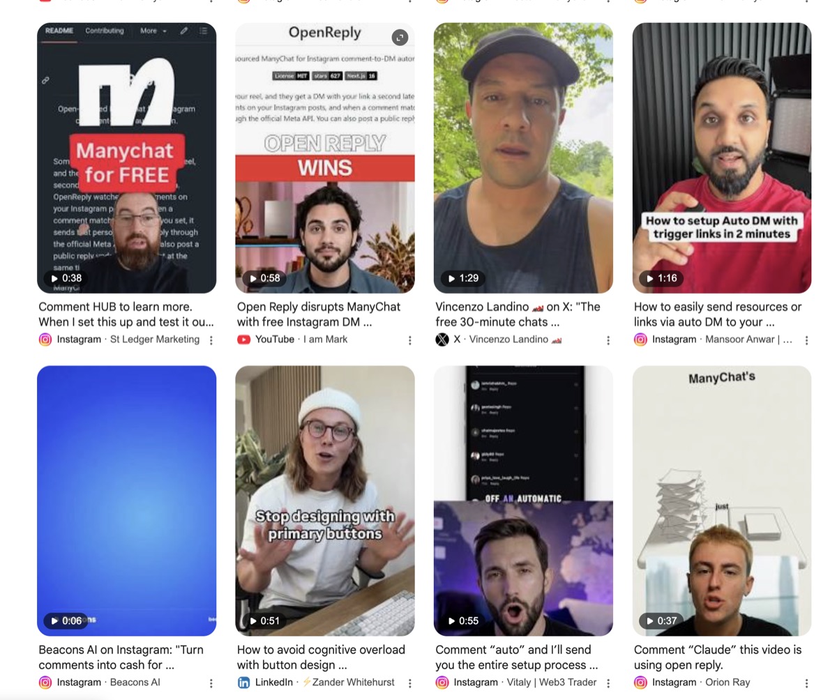 Google video results for OpenReply, page 4