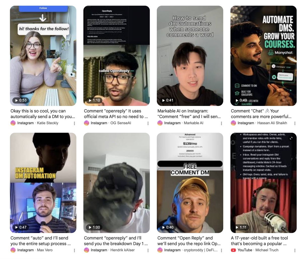 Google video results for OpenReply, page 7